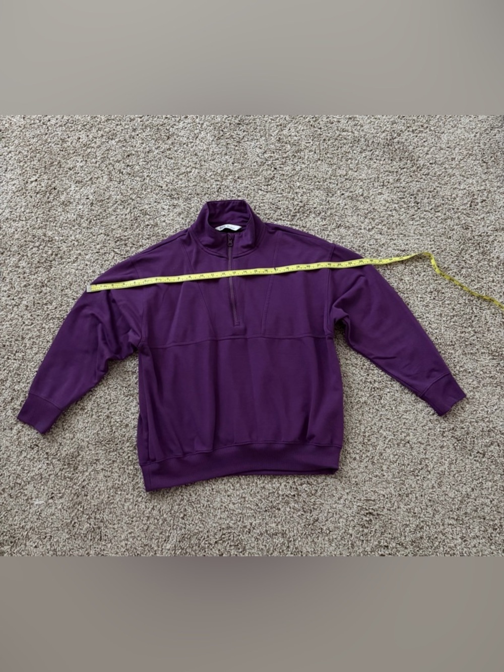 DSG women’s Zip-Up Pullover Sweater - Purple